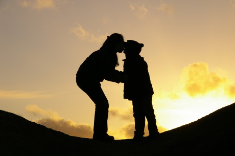 sunset kiss