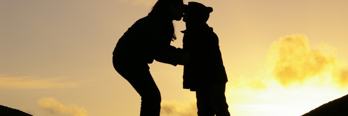 sunset kiss